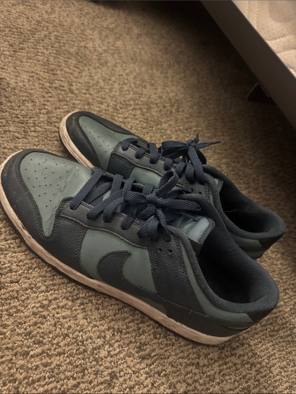 Men's Low-Top dunks Casual Sneakers - Navy Green
